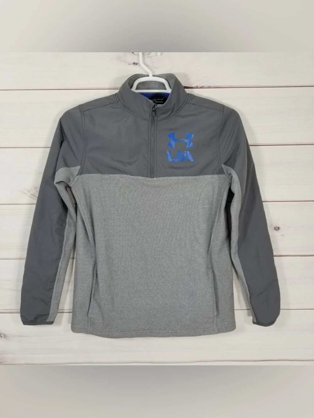 Under Armour Youth Gray Half-Zip Pullover Jacket XL